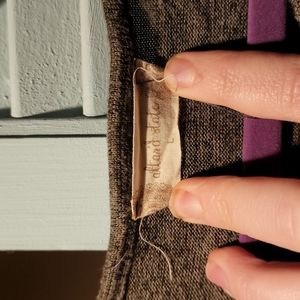 Long sleeve, gray bell sleeve dress.  Great for work, or going out.